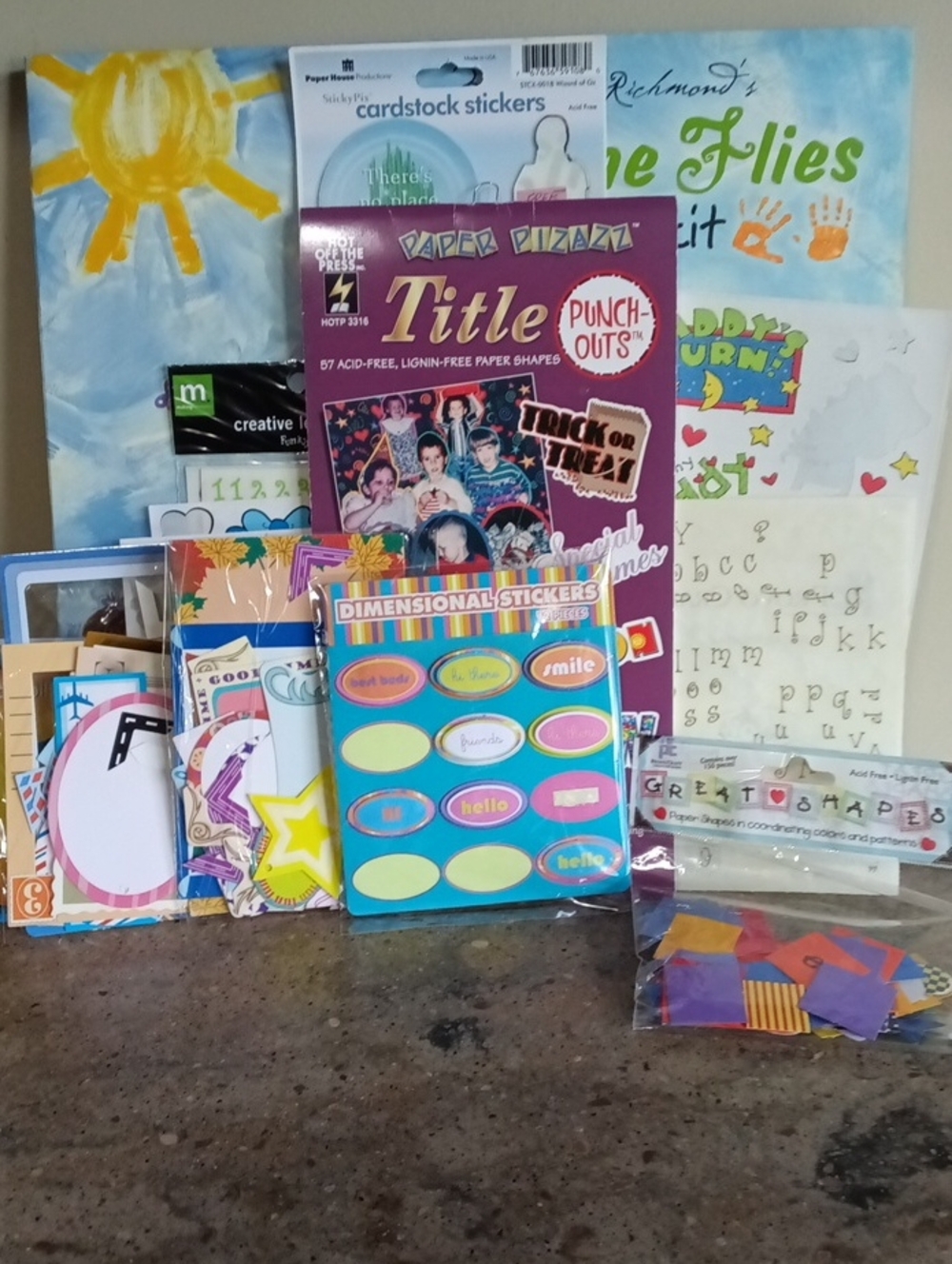 Assorted Multicolor Kid Scrapbook Paper & Sticker Bundle - Picture 11 of 11
